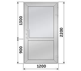 Одностворчатая дверь глухая AGS 1200x2200